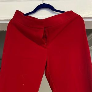 Red dress pants